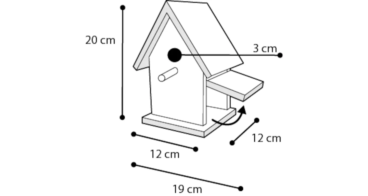 CAJA NIDO FINN PÁJAROS DE EXTERIOR - MADERA