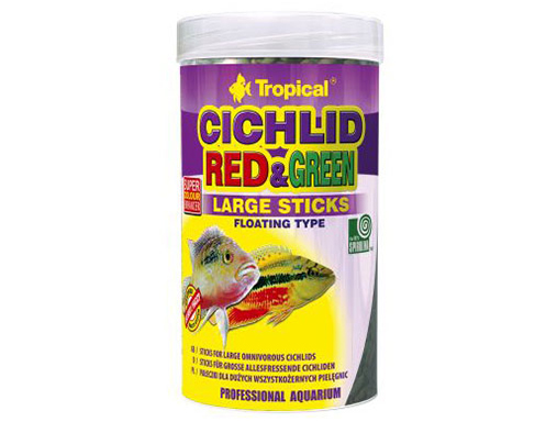 TROPICAL CICHLID RED &amp; GREEN LARGE STICKS