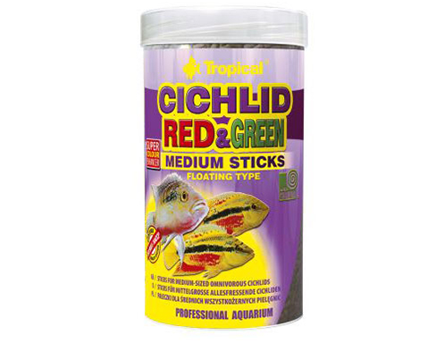 TROPICAL CICHLID RED &amp; GREEN MEDIUM STICKS