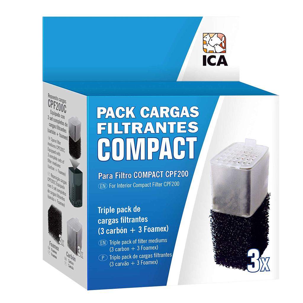 Pack 3x2 Recambio filtro BT200 / COMPACT 200