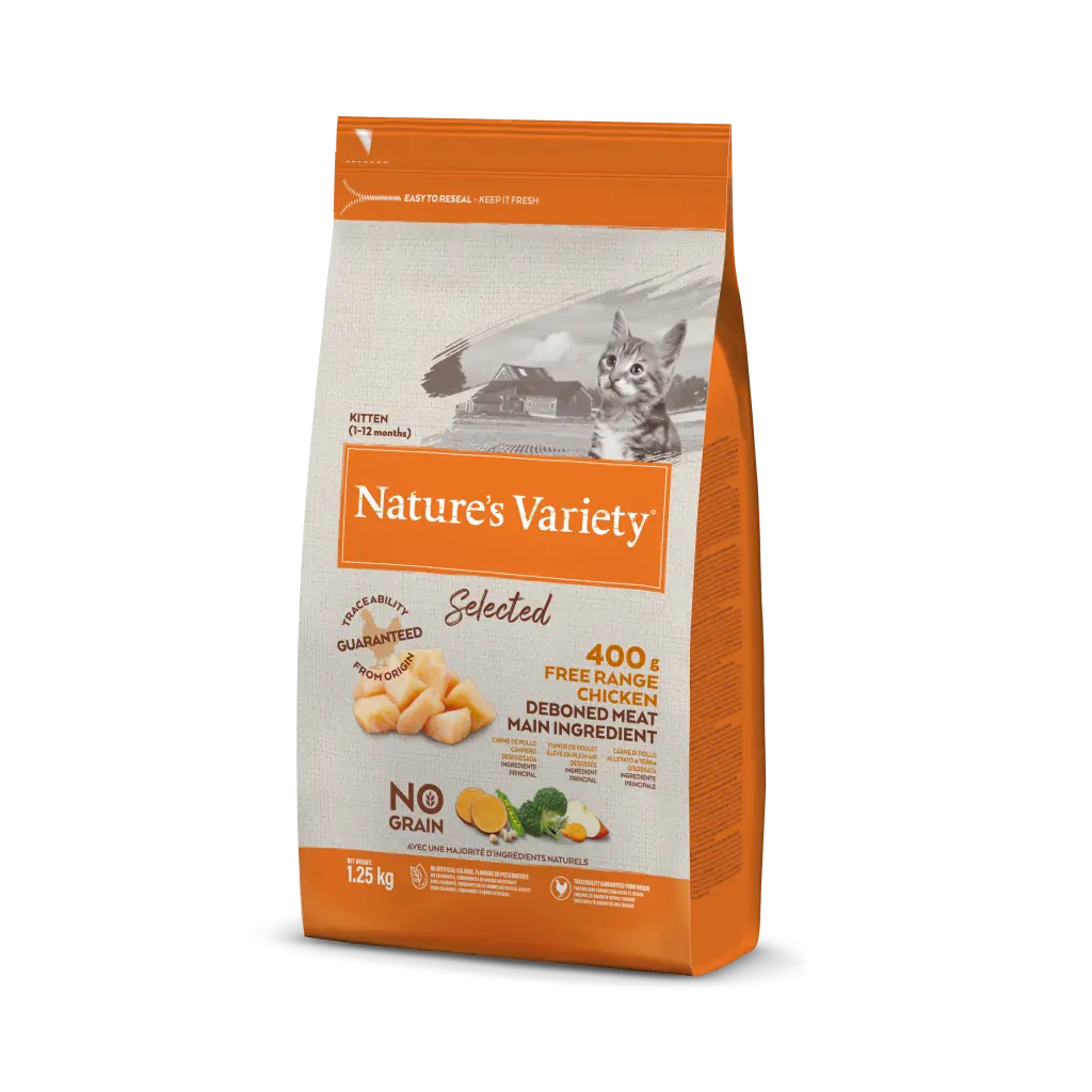 NATURE'S VARIETY GATO NO GRAIN - KITTEN POLLO