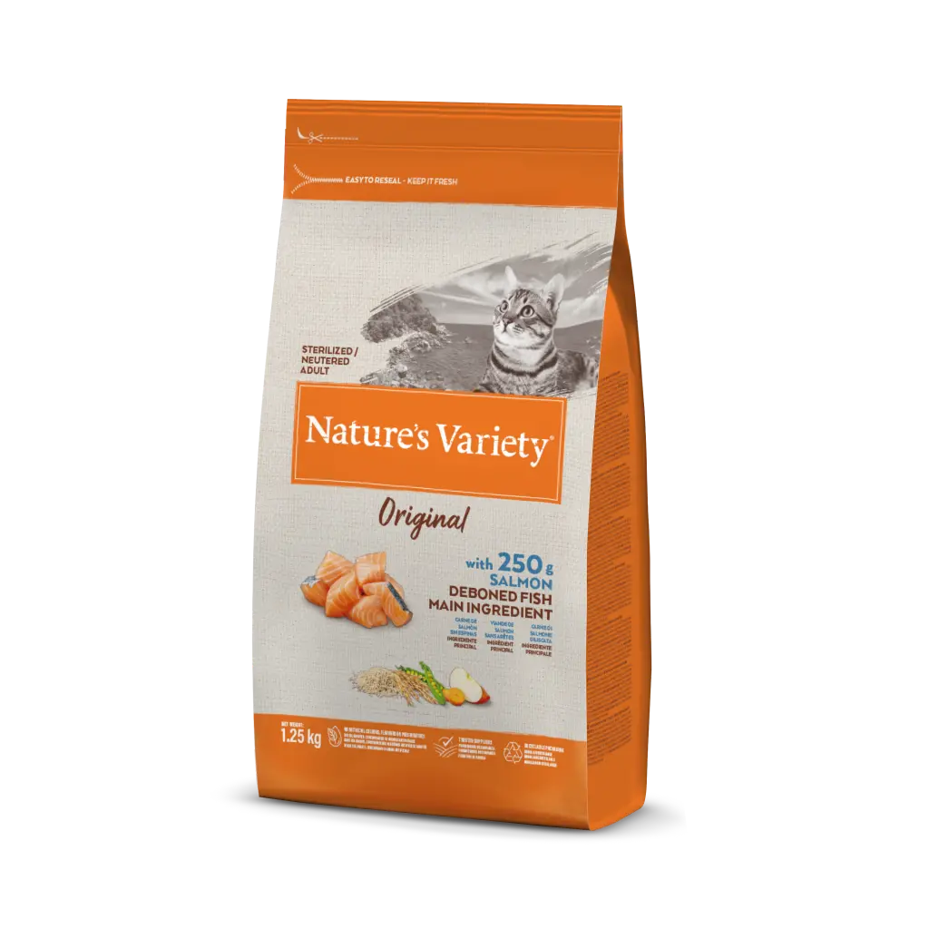 NATURE'S VARIETY GRAIN - GATO ESTERILIZADO SALMON