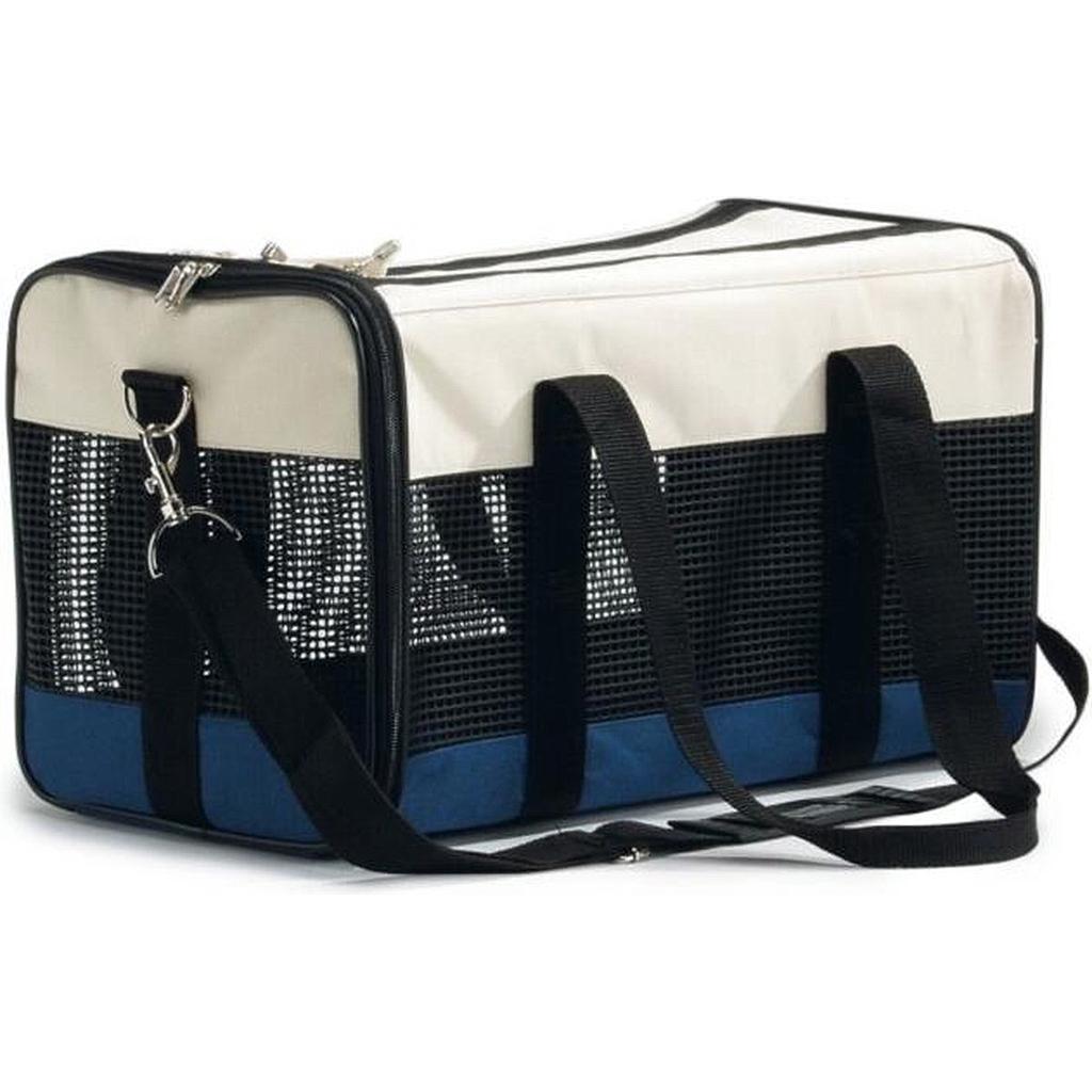 Transportin de nailon rejilla tricolor (43x25x27cm)