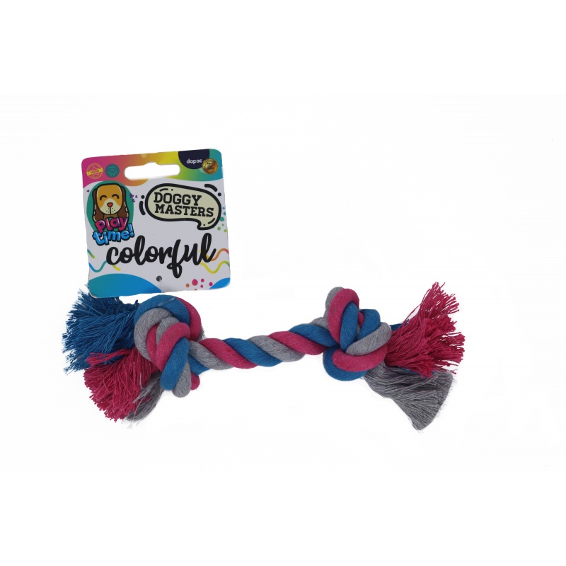 DOGGY MASTERS HUESO 2 NUDOS CUERDA 18CM
