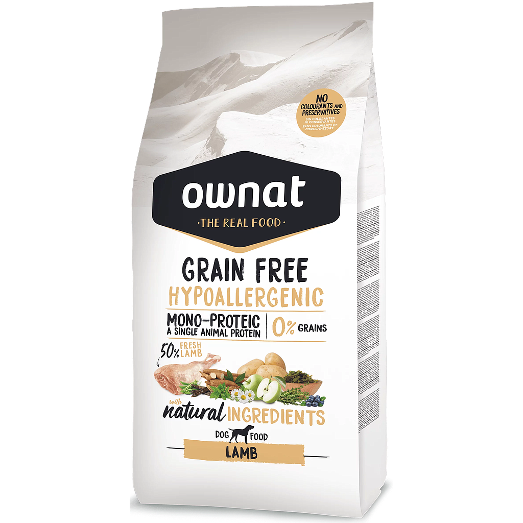 OWNAT DOG GRAIN FREE HYPO LAMB
