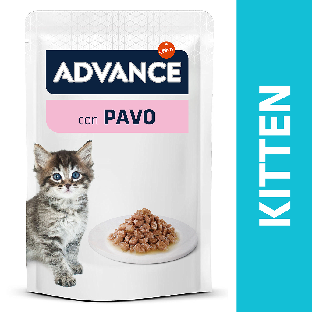 ADVANCE Gato Kitten con pavo 85 grs