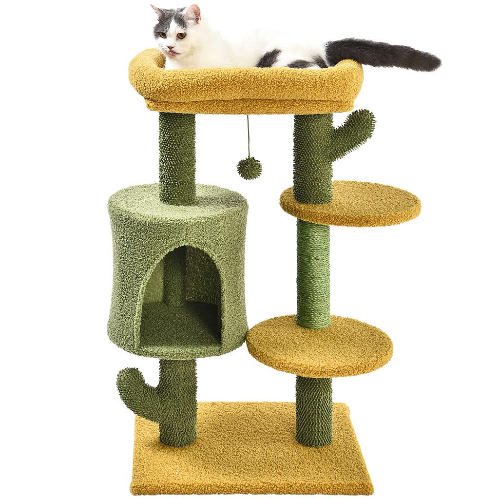 Rascador Cactus con caseta My Garden Premier CAT (49x40x90 cm)