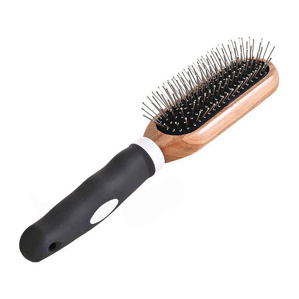 Cepillo metálico de bambú XT-DOG (24.5 cm)