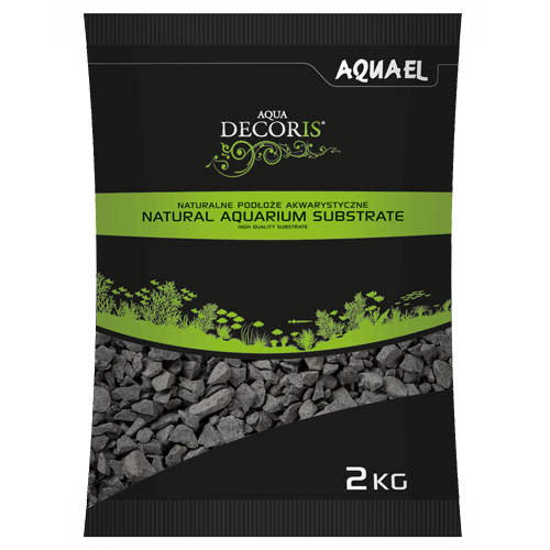 Grava BASALTO 2-4 mm Sustratos para acuarios de basalto - naturales.