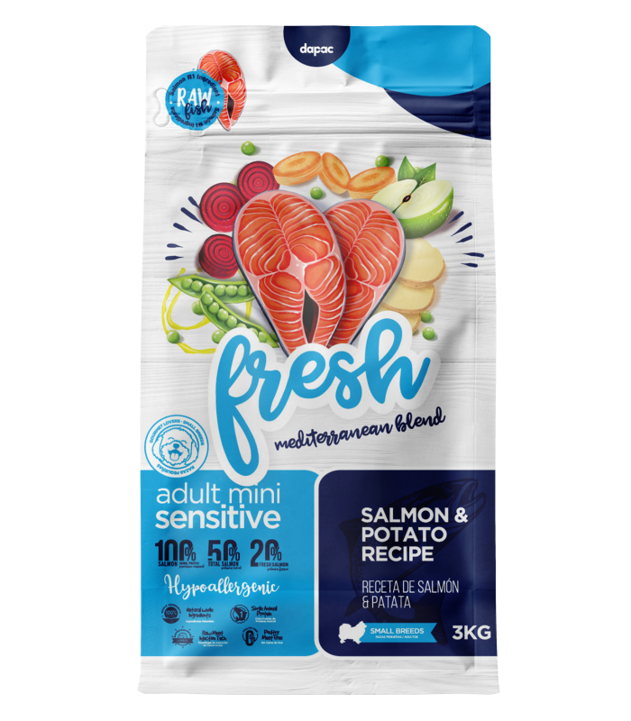 Fresh mediterranean blend adult mini sensitive 3kg