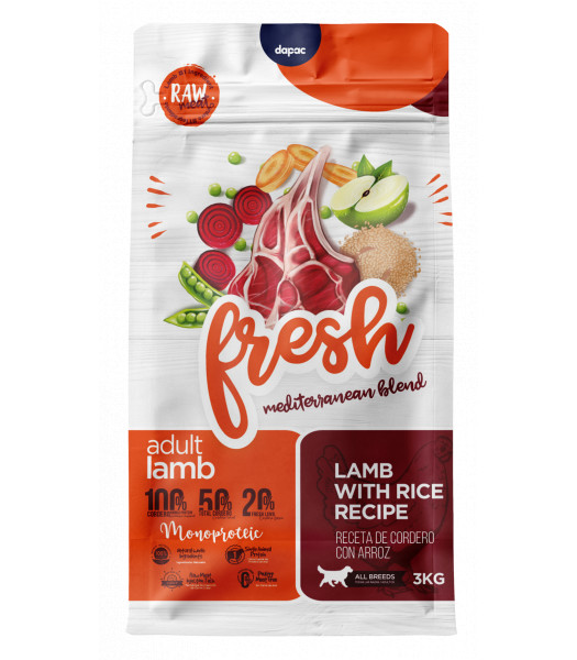 Fresh mediterranean blend adult lamb