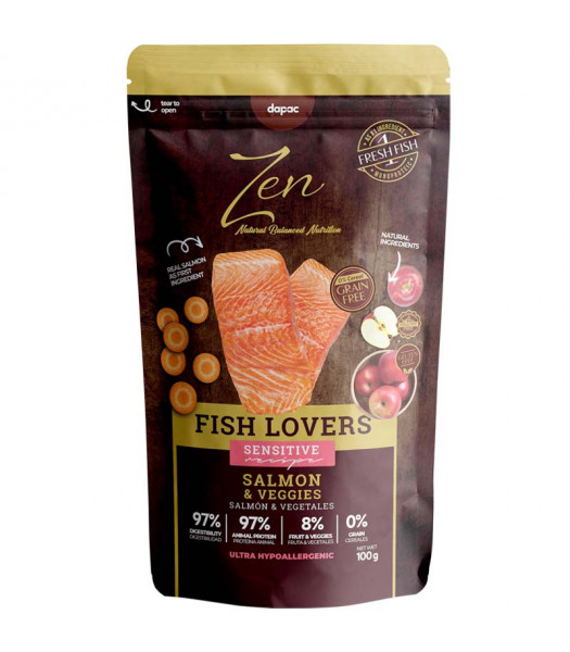 Zen pouches Fish Lovers salmón 100gr
