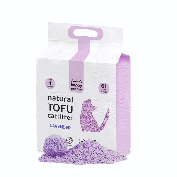 HAPPY MEOW ARENA GATOS LAVANDA 2,5KG (6L)