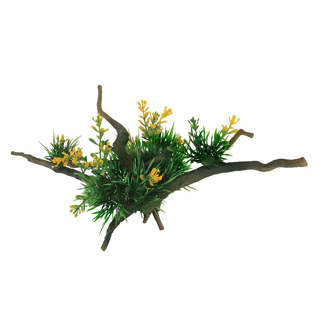 Troncos con plantas de ICA M 15,5x10x34cm