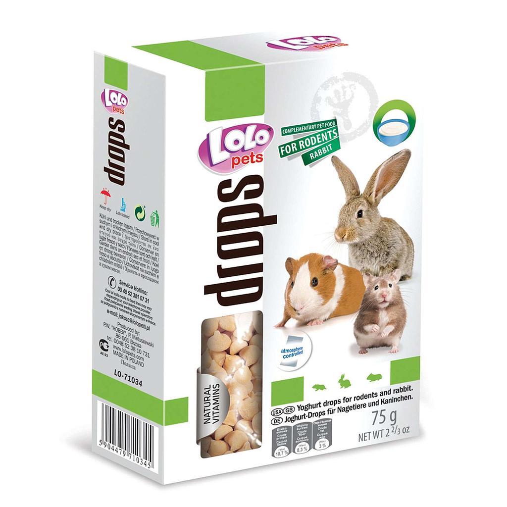 Golosina Drops, Snack de yogurt "LOLO" 75g 