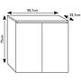 Mesa / mueble para acuarios 168L/200L AQUALED PRO/ AQUALUX PRO  y TORTUGUERA GRAN ISLA 100cm  